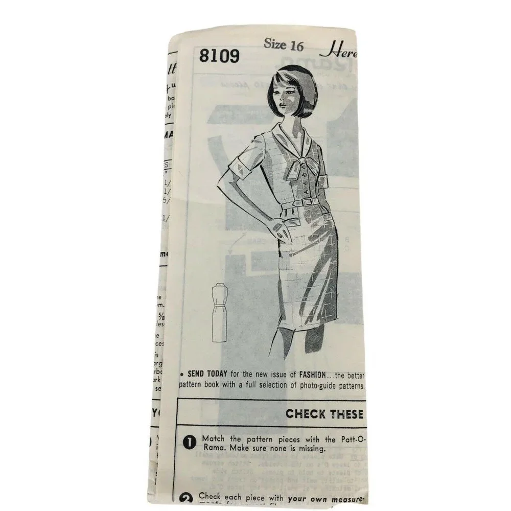 Shirtwaist Dress PattORama Mail Order‎ Sew Pattern